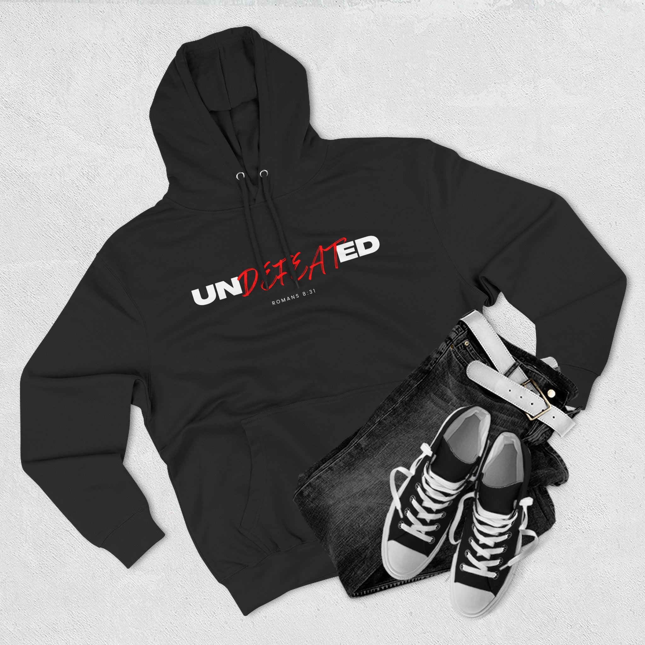 Undefeated Fleece Hoodie - Perfect for Outdoors, Cozy Vibe, Gift for Adventurers, Undisputed Style, Winter Essential