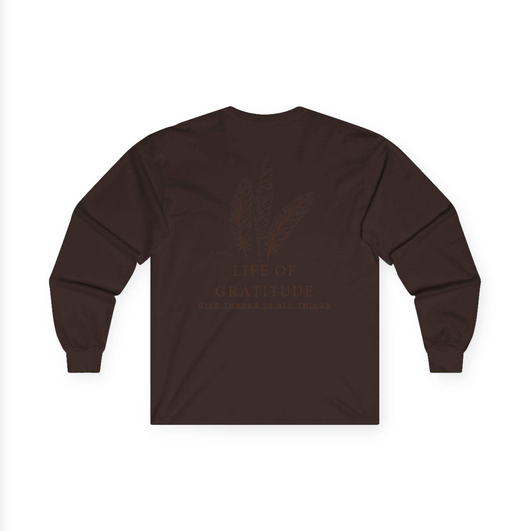 Men's 1 Thess. 5:18 Long Sleeve Fall Tee