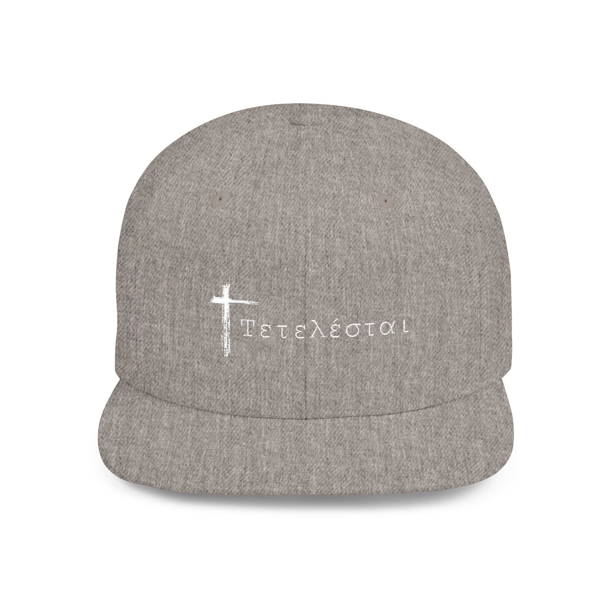 Greek Flat Bill Snapback Cap