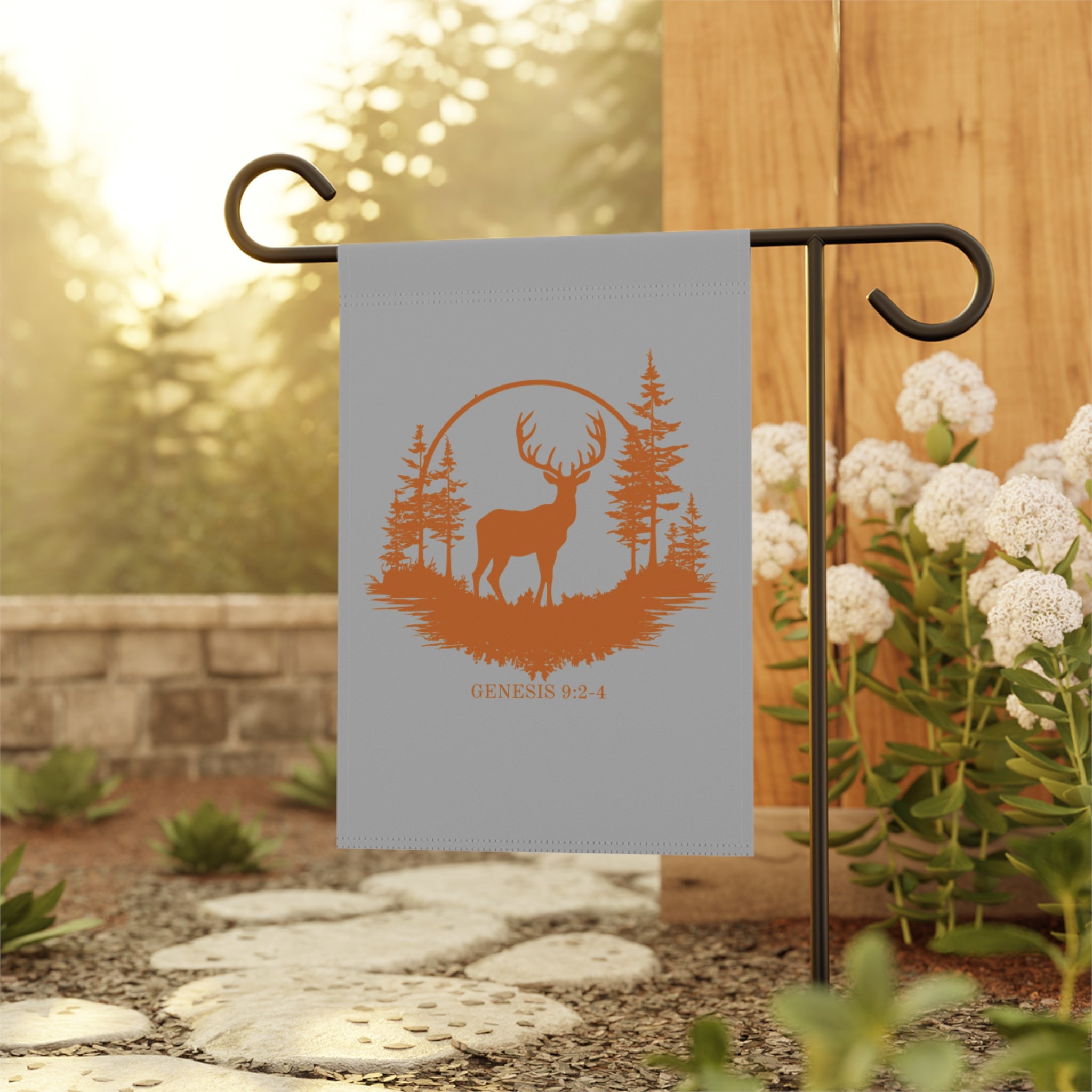Garden & House Banner, Outdoor Decor, Sign for Garden, Home & Garden Decoration, Nature-Inspired Banner, Rustic Outdoor Art