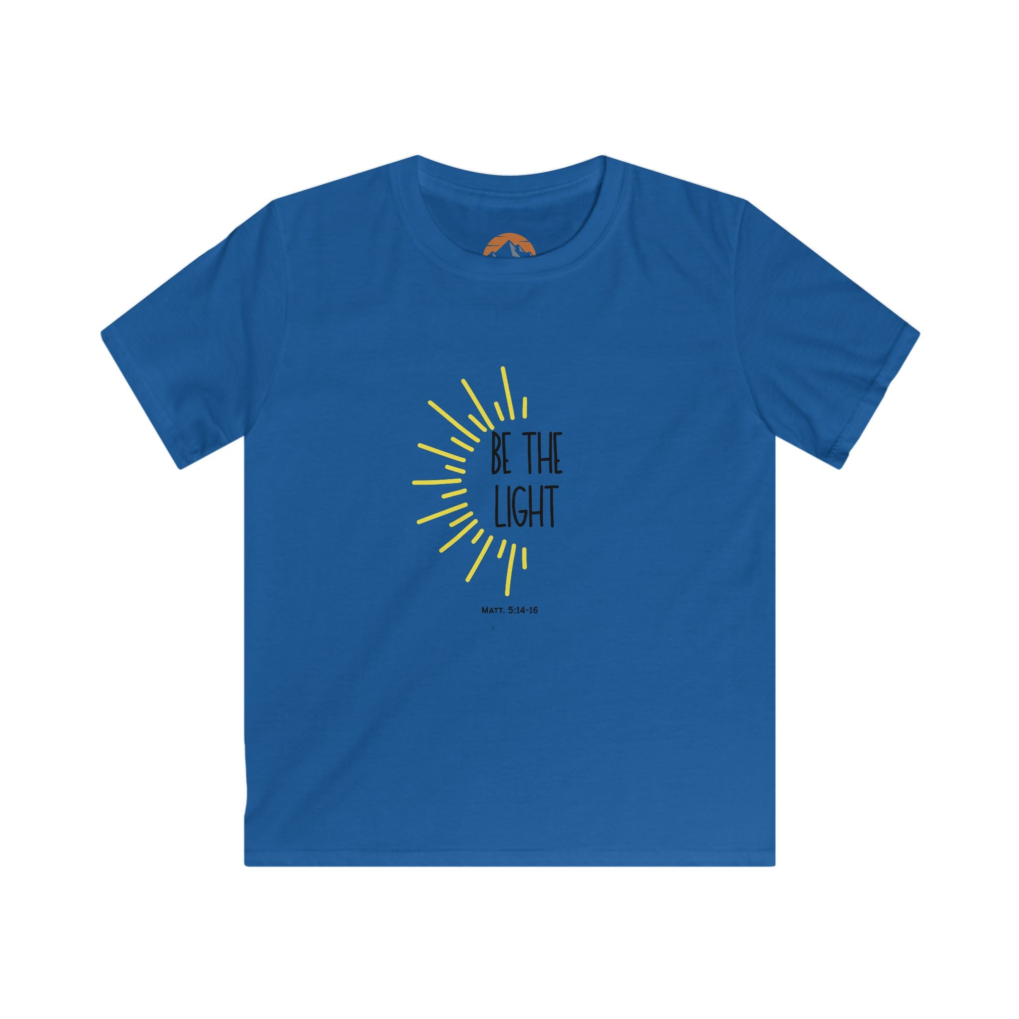 Kids,  Matt. 5:14-16, T-Shirt - Be The Light, Positive Vibes, Birthday Gift, Summer Wear, Inspirational Kids Apparel