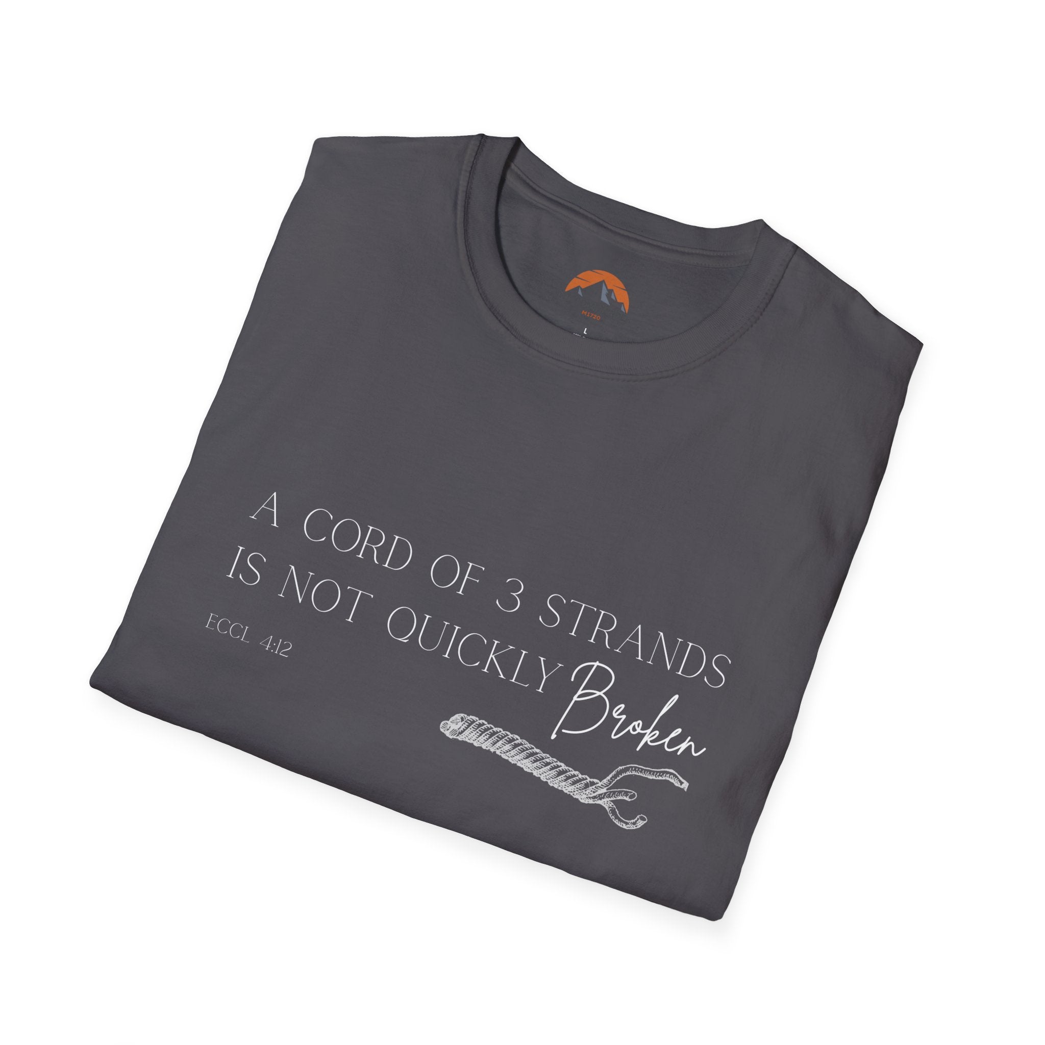 Eccl.4:12 T-Shirt: Casual Comfort for Everyday Adventures, Graphic Tee, Gift for Friends, Birthday Attire, Stylish Summer Wear